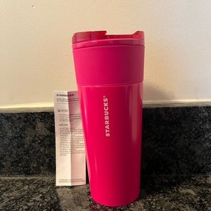 Starbucks tumbler hot pink 2022 Dragonfruit Neon